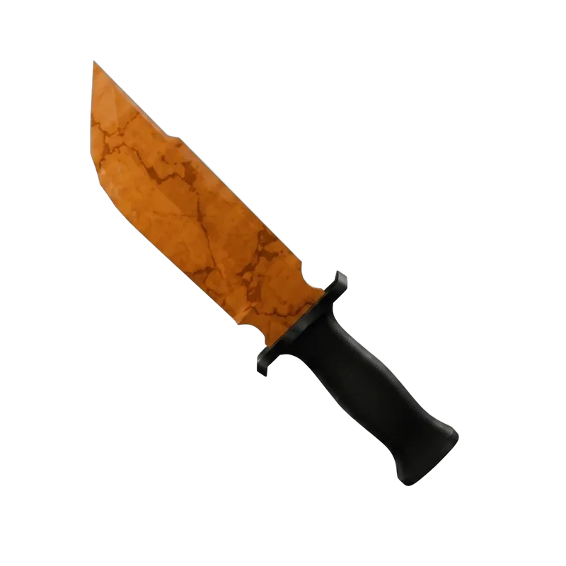 Orange Marble Knife